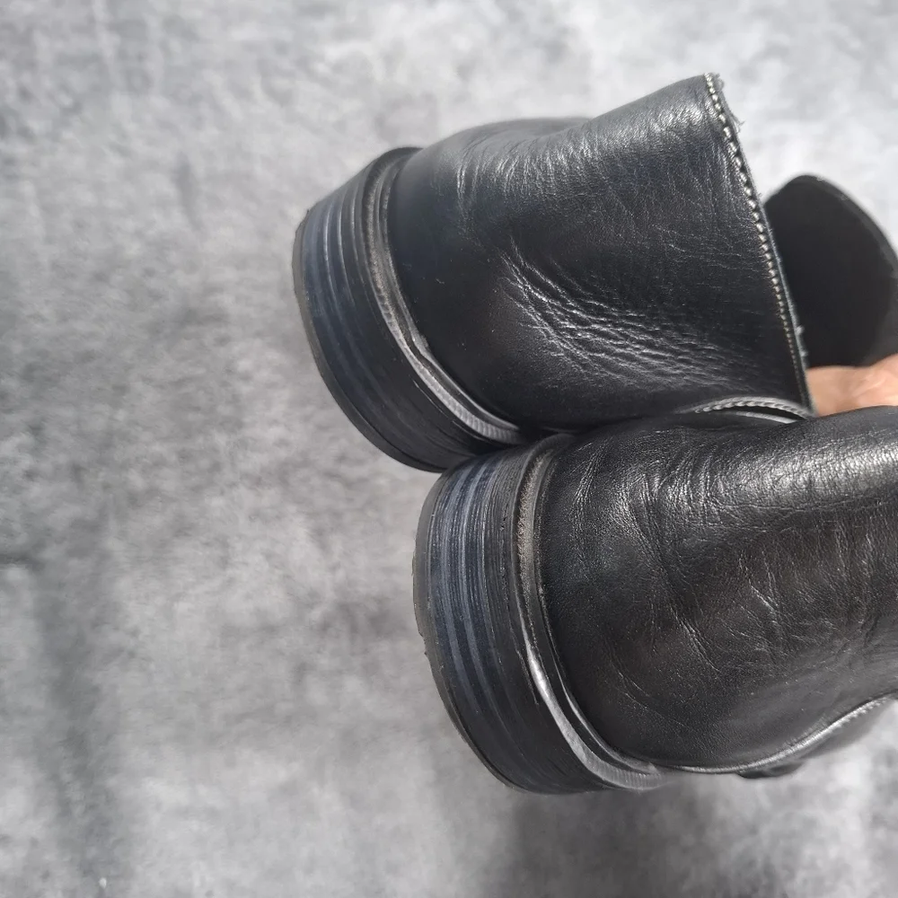 Hush Puppies Bailey Slip-On Loafers, Black Leather, Women's 9.5 M